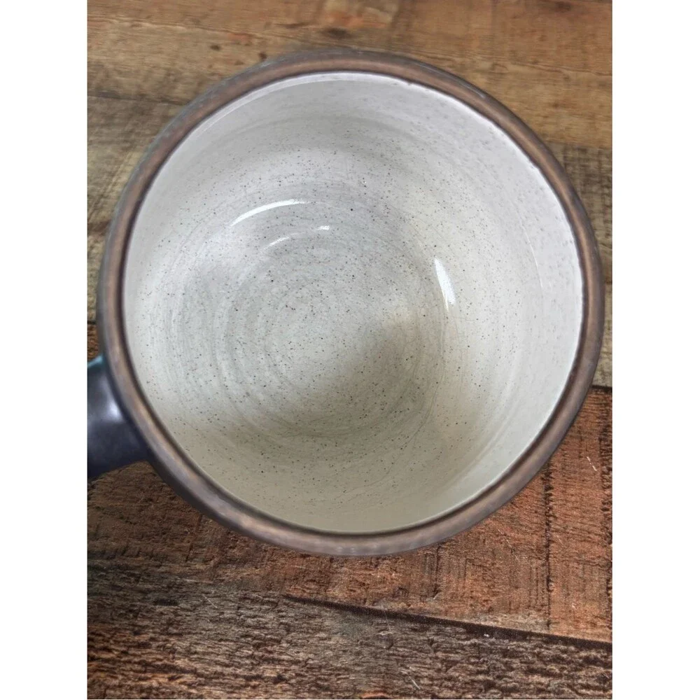 Crate & Barrel 18th Street Black Stoneware Mug